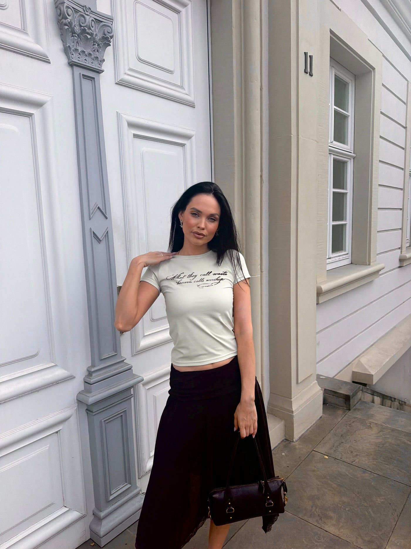 Alabaster Baby Tee