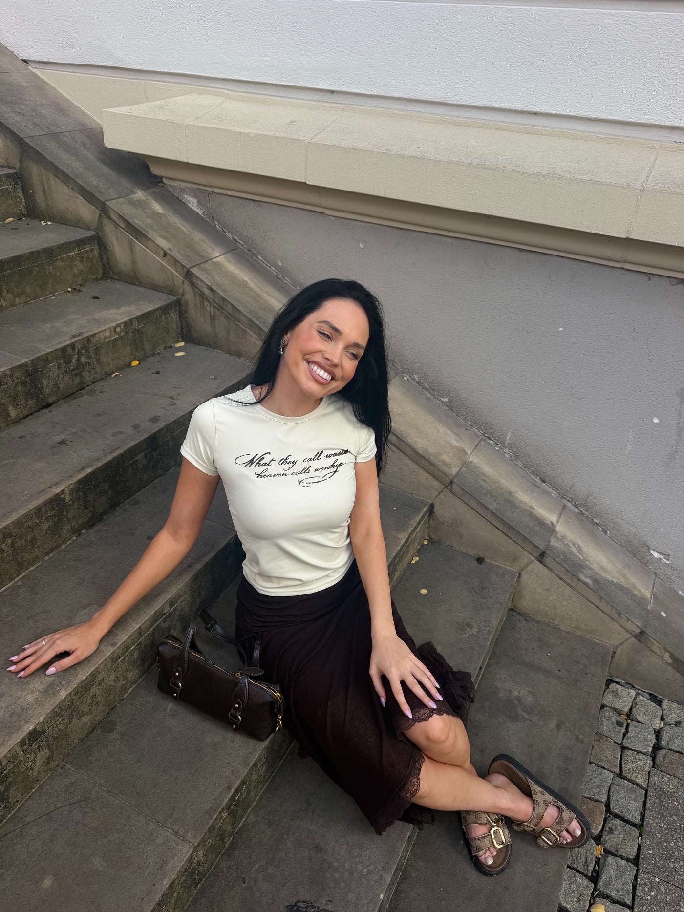 Alabaster Baby Tee