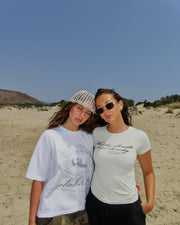 Alabaster Shirt mit Alabaster Crop Top kombiniert
